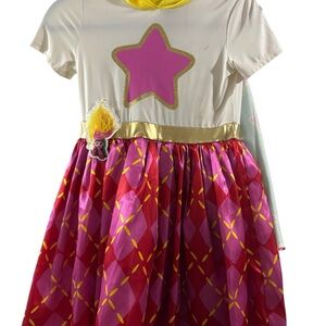 Universal Girls Trolls Viva Cosplay/Costume dress size 10/12
